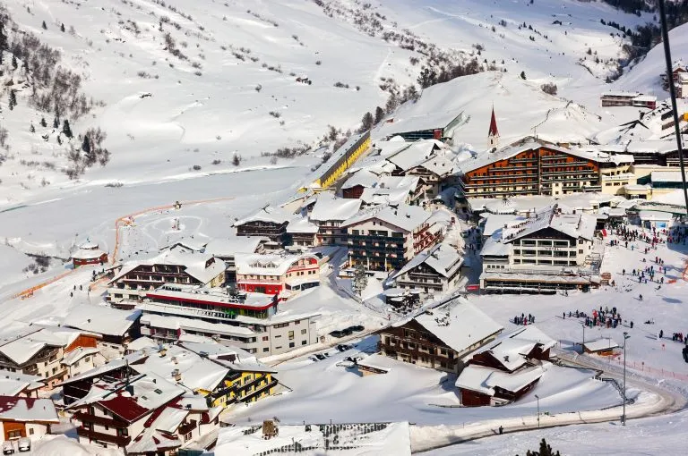 Mountain ski resort Obergurgl Austria