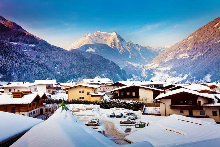 Station d'hiver de Mayrhofen en Autriche